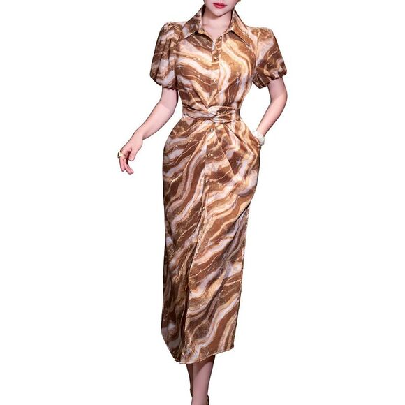 BRC By BURRYCO Dresses & Skirts - Brc By Burryco Womens  Shirtdress, Brown